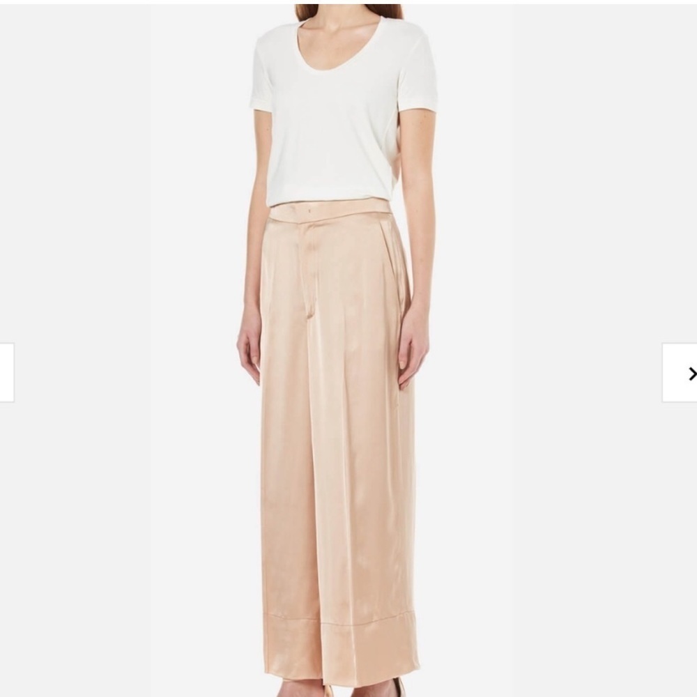 Helmut Lang Women's High Waist Satin Trousers